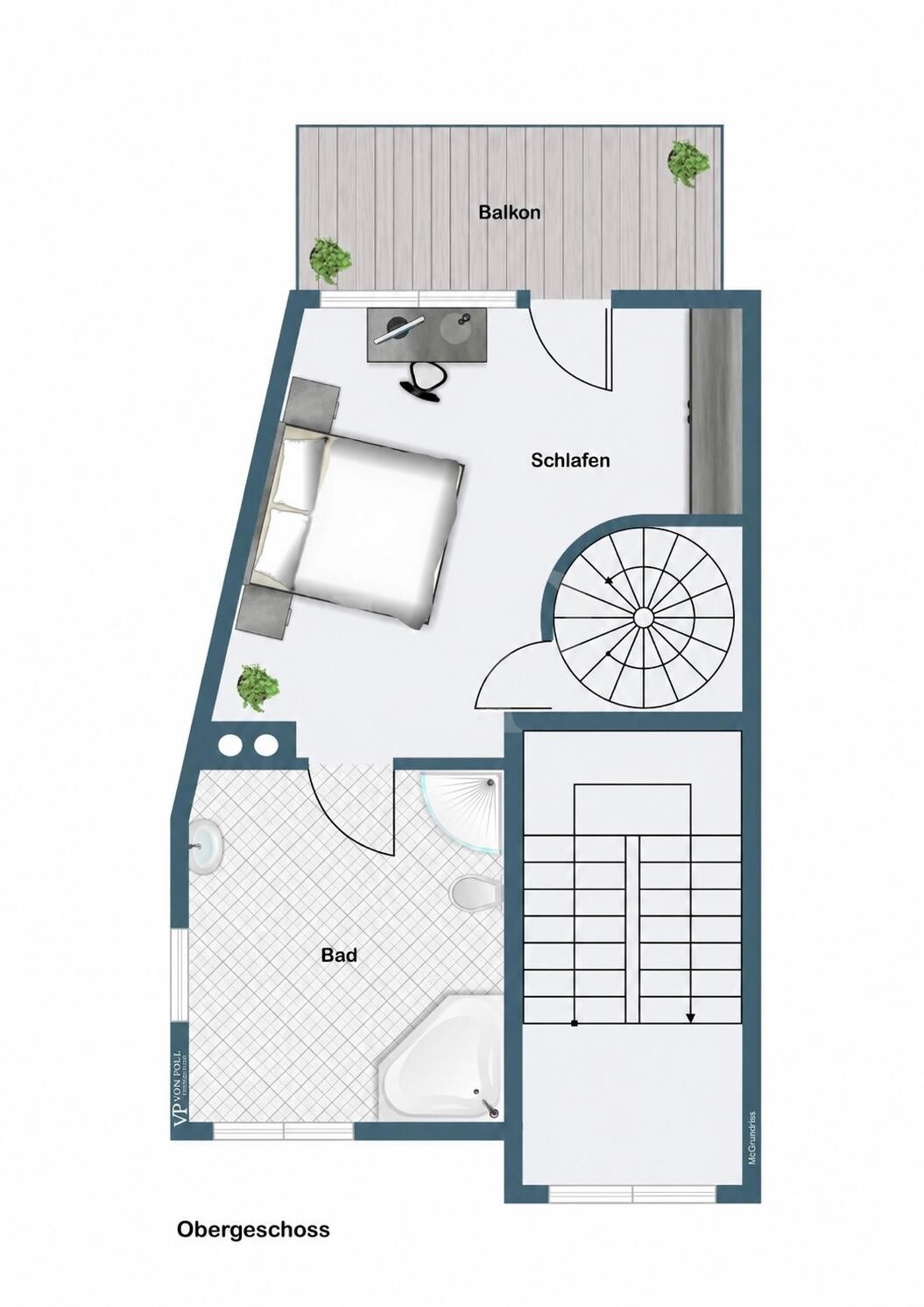 Charmante 2-Zimmer
Maisonettewohnung mit 2 Balkonen in zentraler Innenstadtlage von Biberach