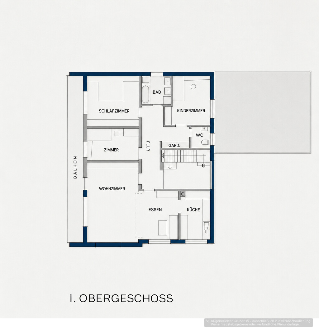 Grundriss Obergeschoss