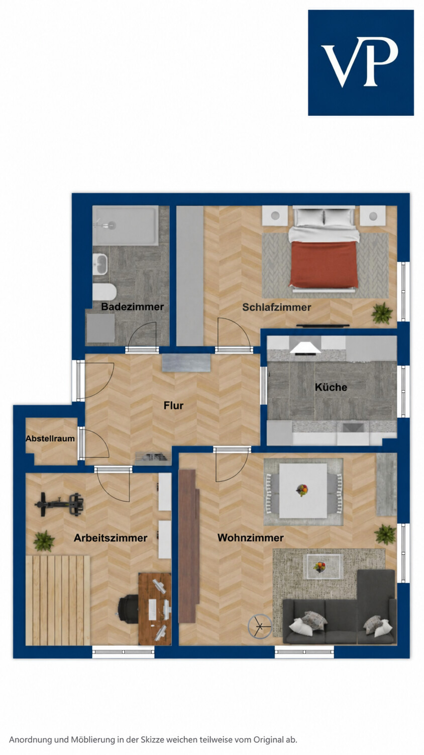 Visueller Grundriss