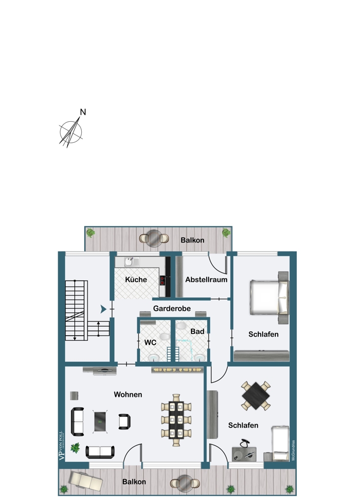 Grundriss 2. und 3. OG Grundriss 2. und 3. OG
