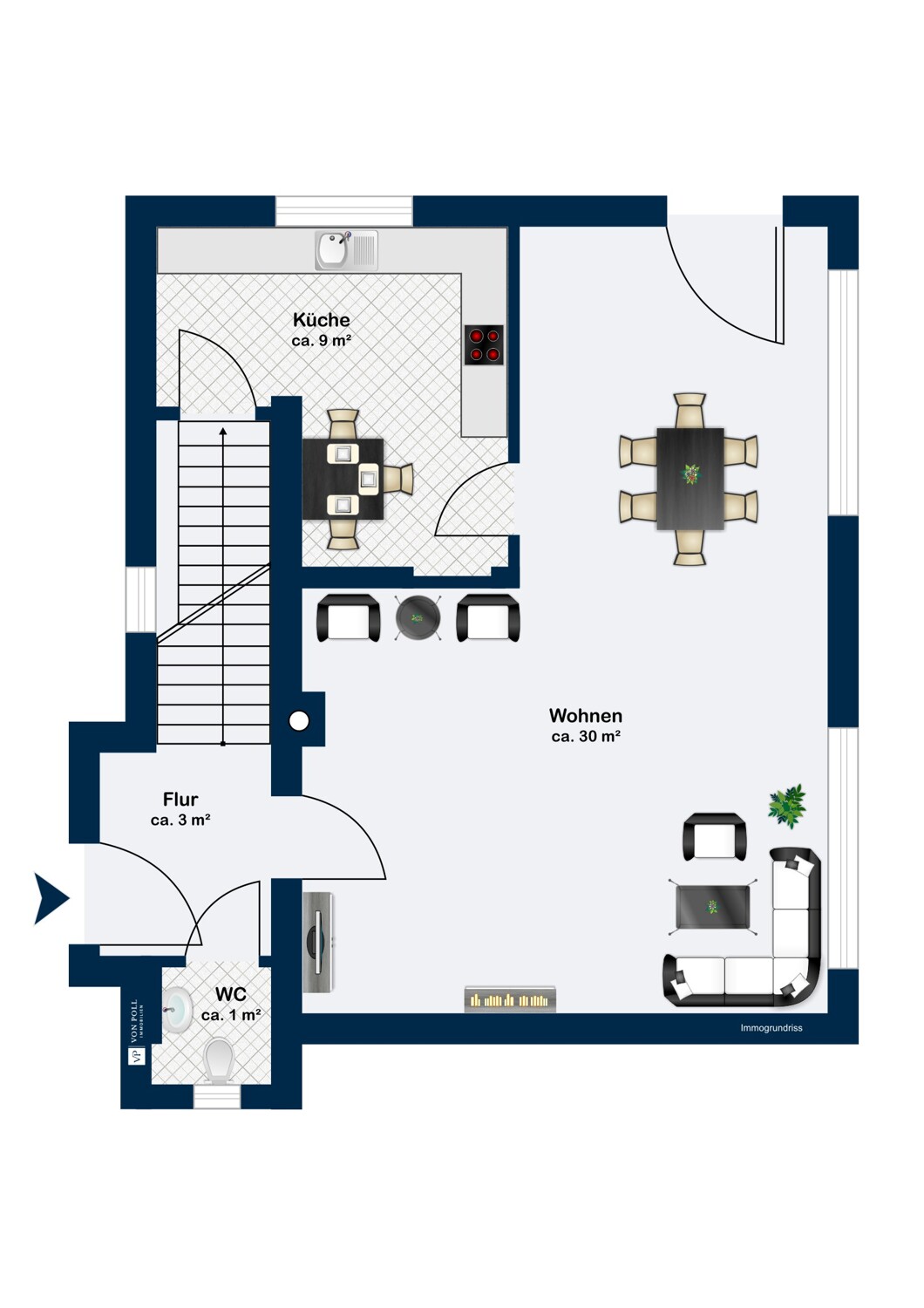 Erdgeschoss Nebengebäude