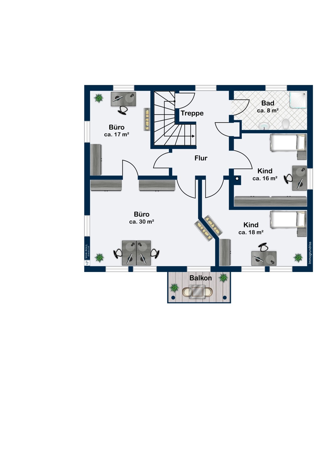 Obergeschoss Haupthaus