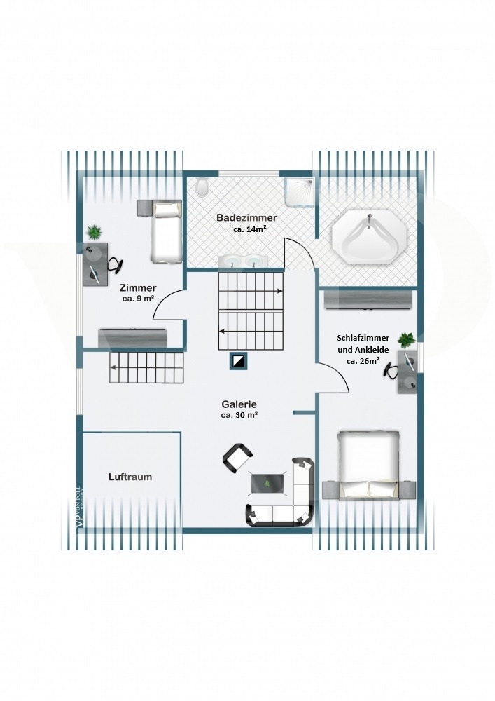 Dachgeschoss Haupthaus