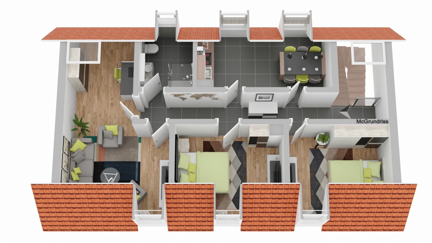 Dachgeschoss 3D