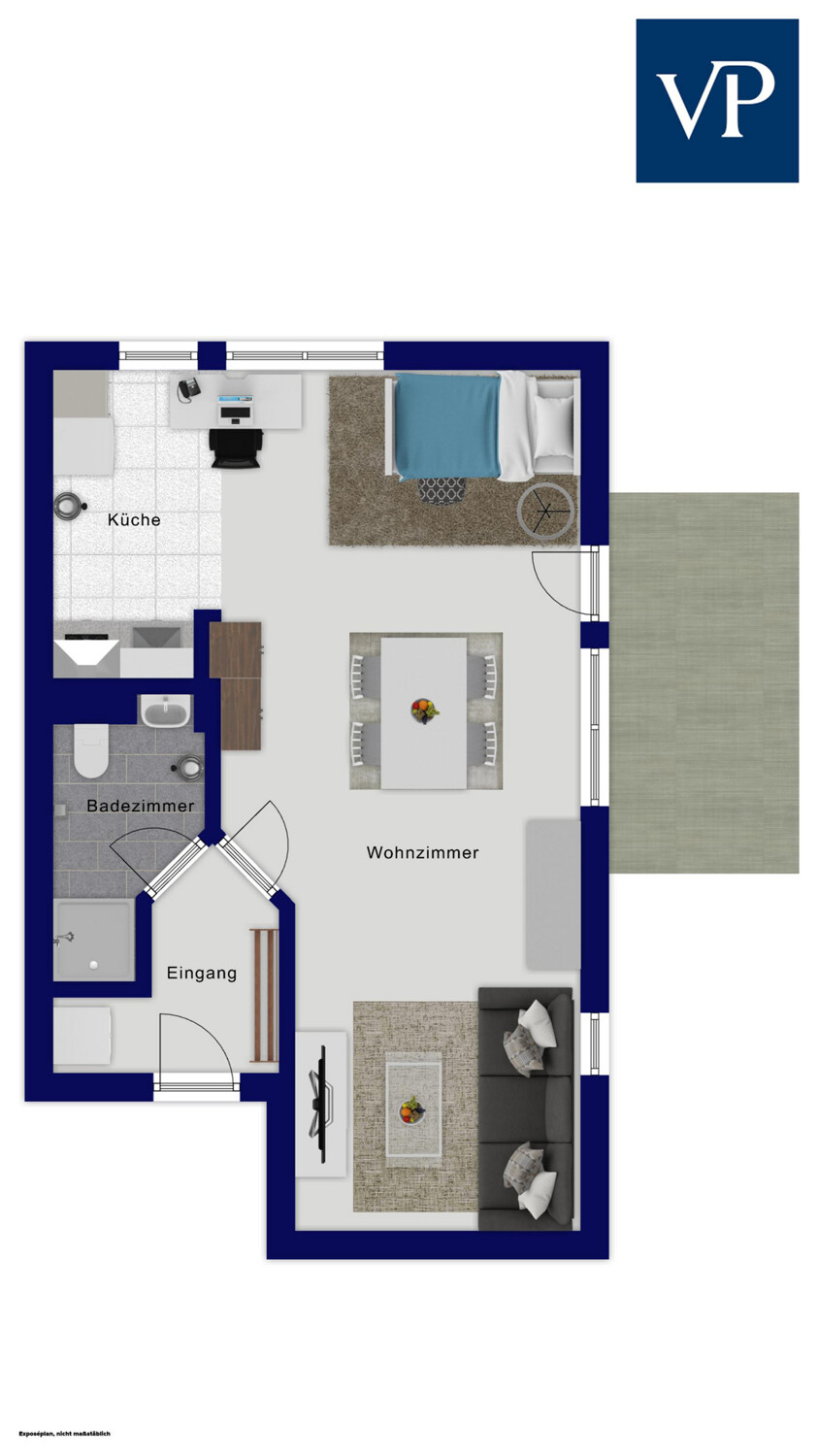 Wohnung im EG