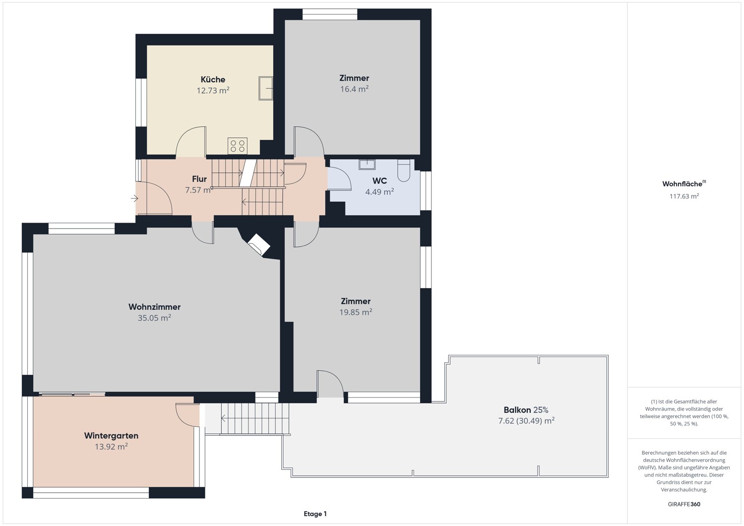 Grundriss EG + 1. Halbgeschoss Grundriss EG + 1. Halbgeschoss
