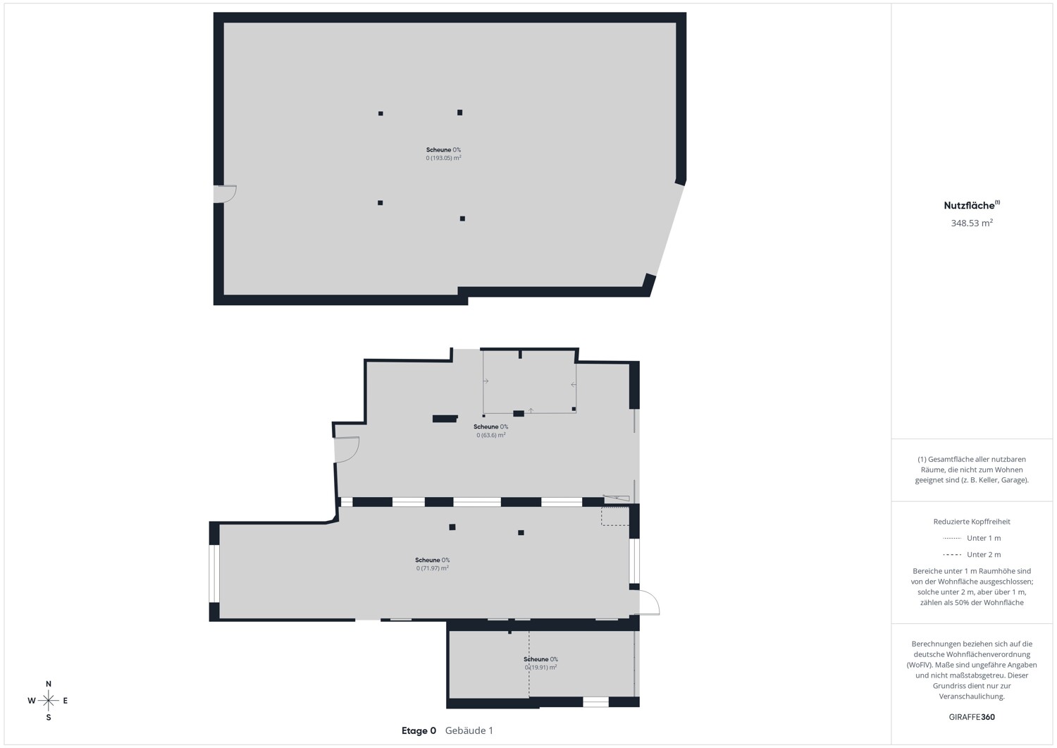 Grundriss Scheune EG