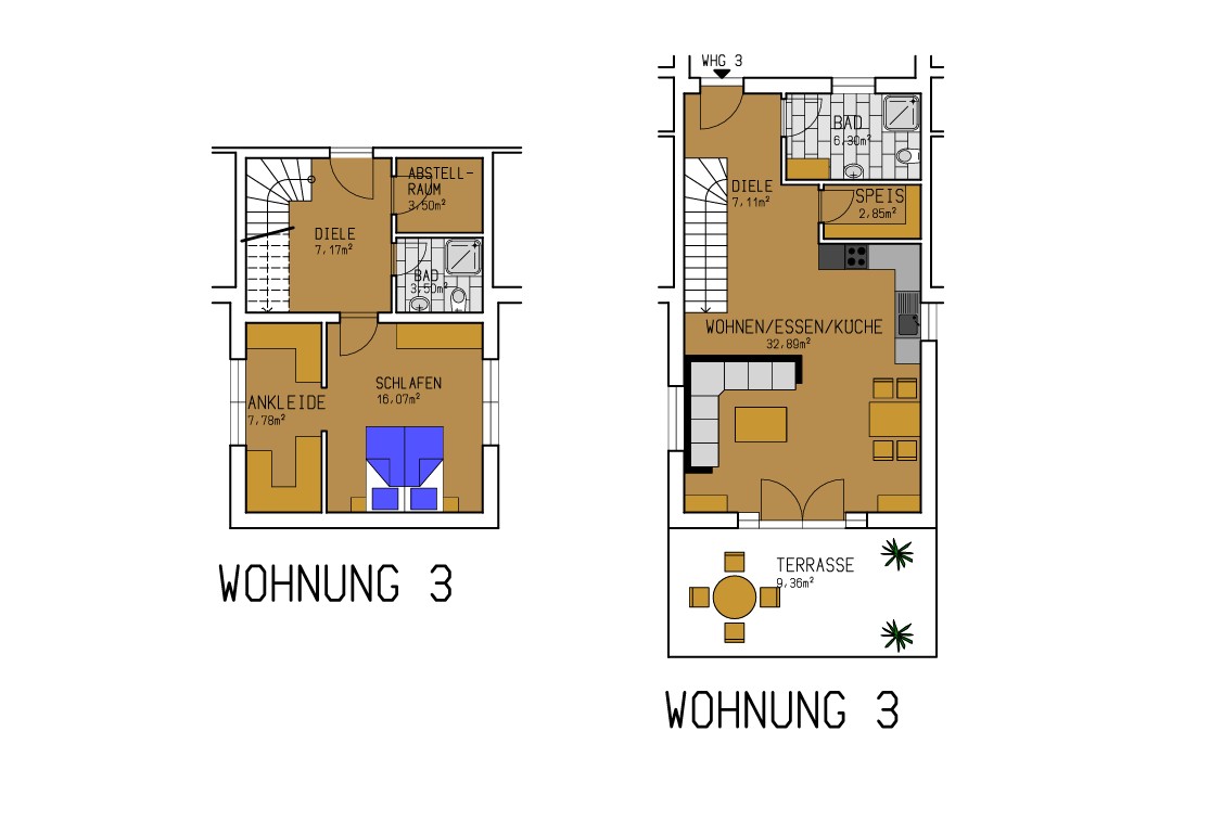 Grundriss Wohnung 3