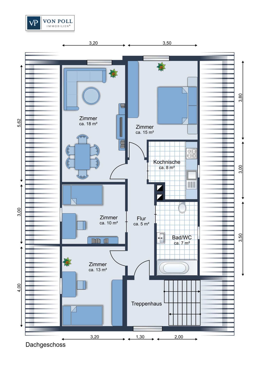 Gepflegte 3,5-Zimmer DG-Wohnung mit Stellplatz in ruhiger Lage - zentrumsnah Gepflegte 3,5-Zimmer DG-Wohnung mit Stellplatz in ruhiger Lage - zentrumsnah