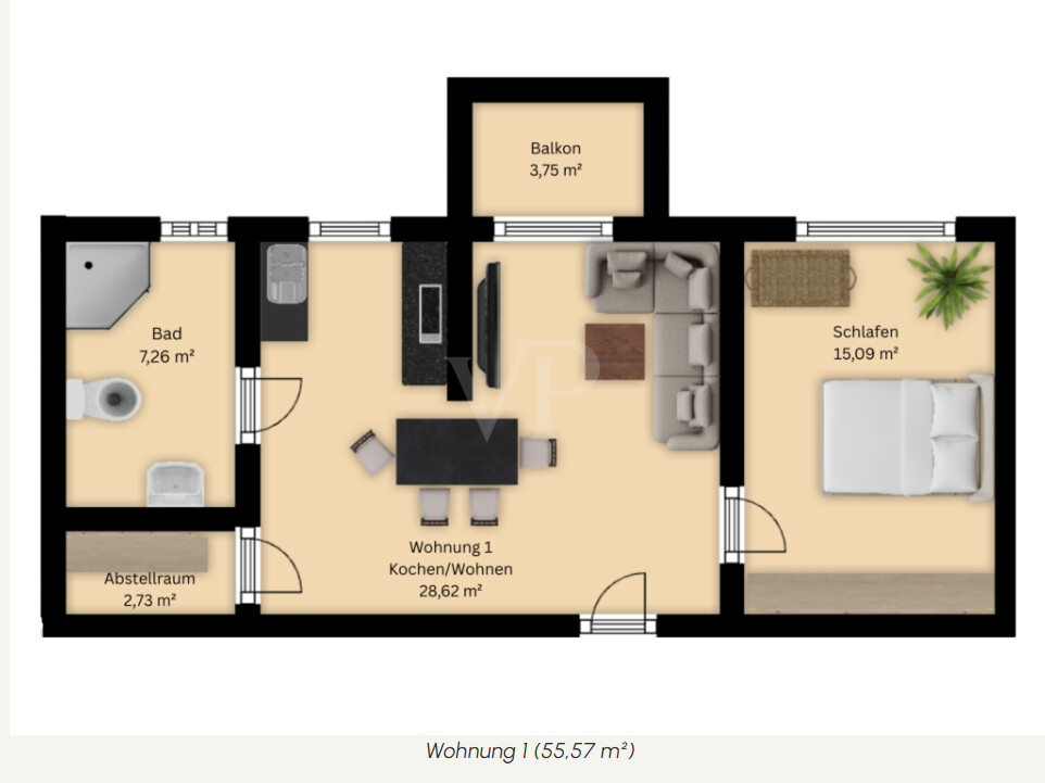 Wohnen mit Service - Neubauwohnung in der Tagespflege