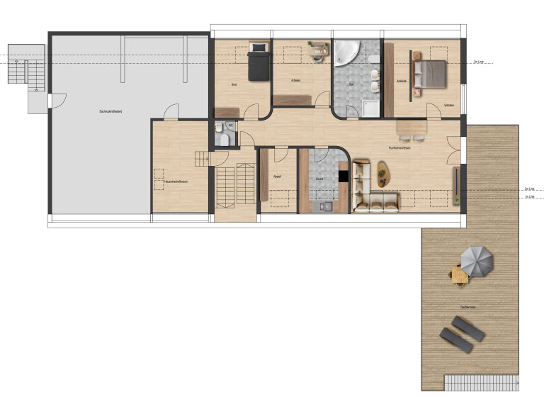 Grundriss Neubau Wohnung