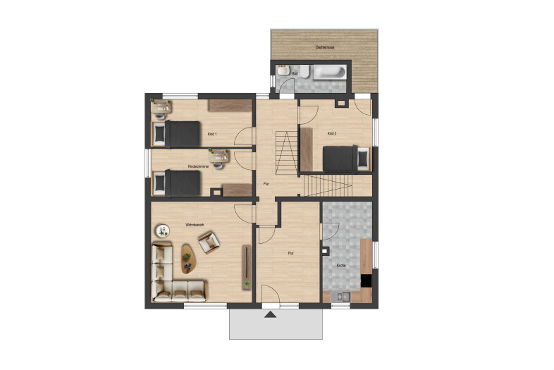Grundriss Altbau Wohnung OG