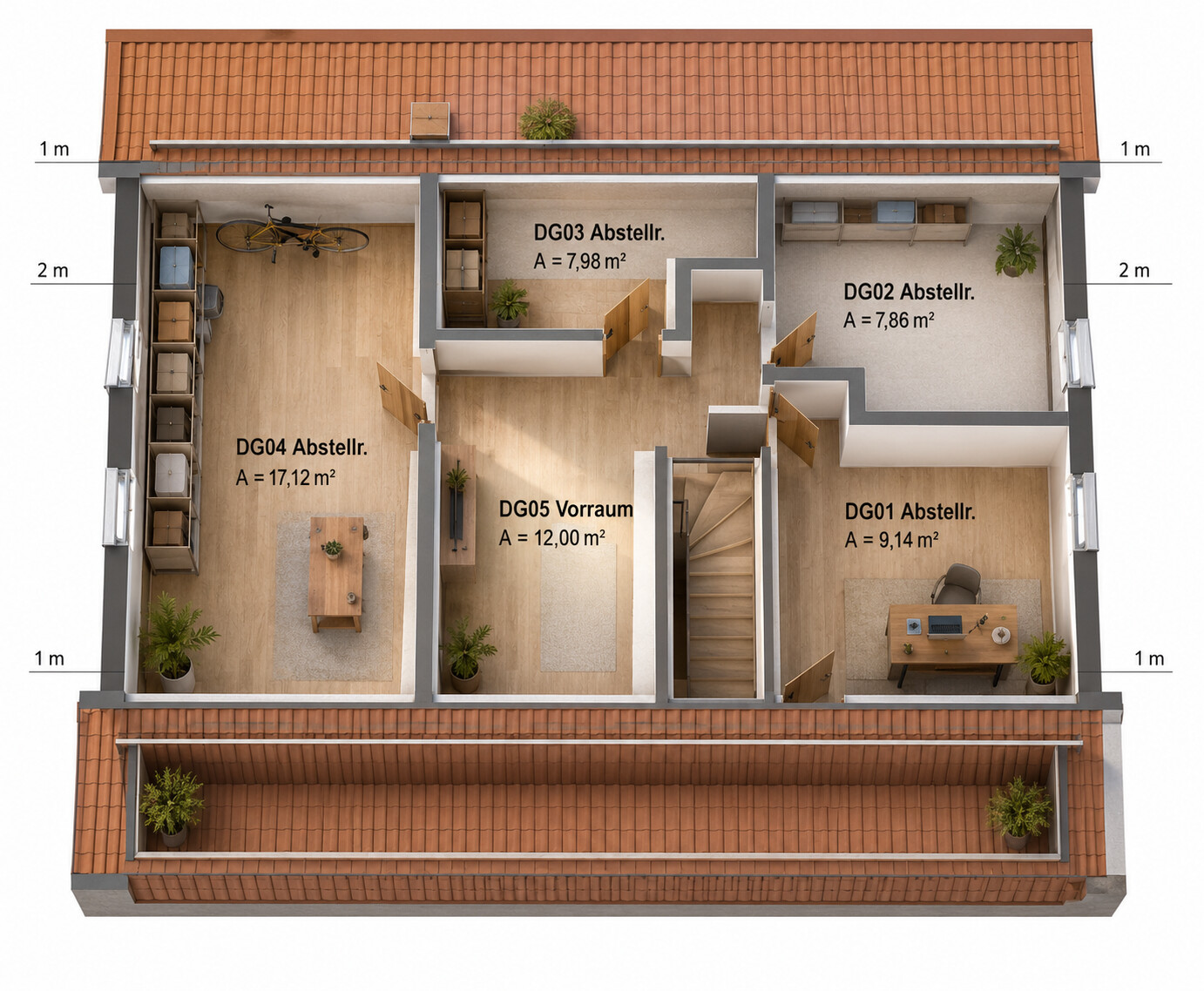Möglicher Grundriss Dachgeschoss