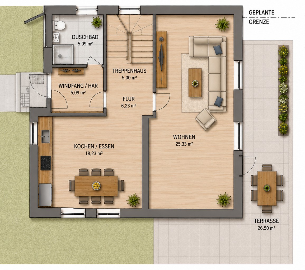 Grundriss EG