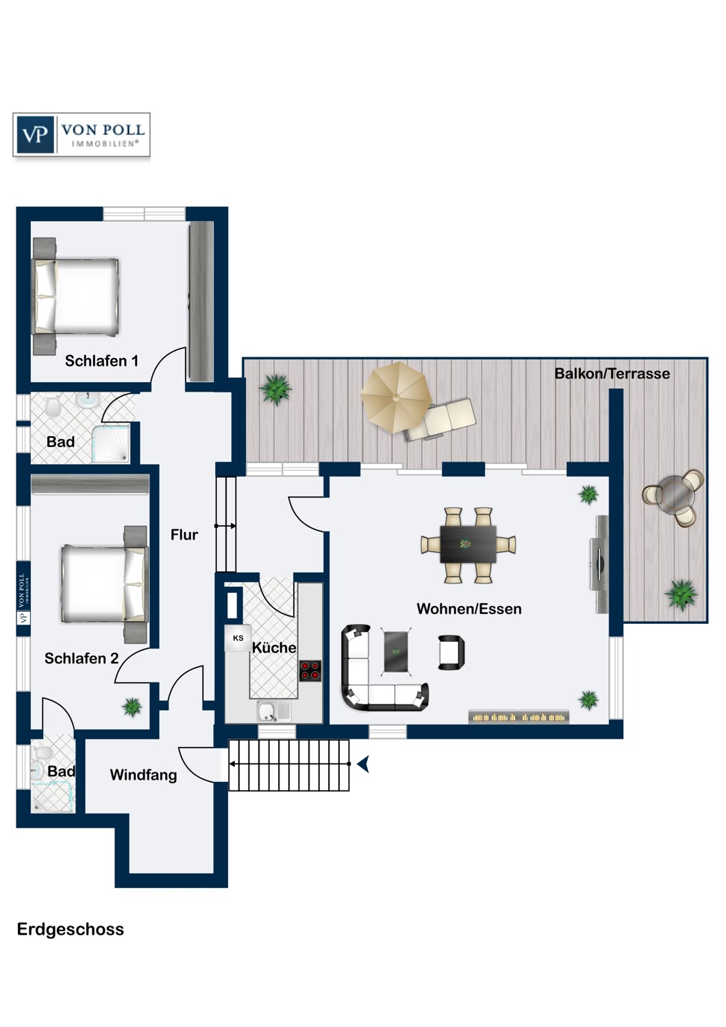 Wohnung Hochparterre Wohnung Hochparterre