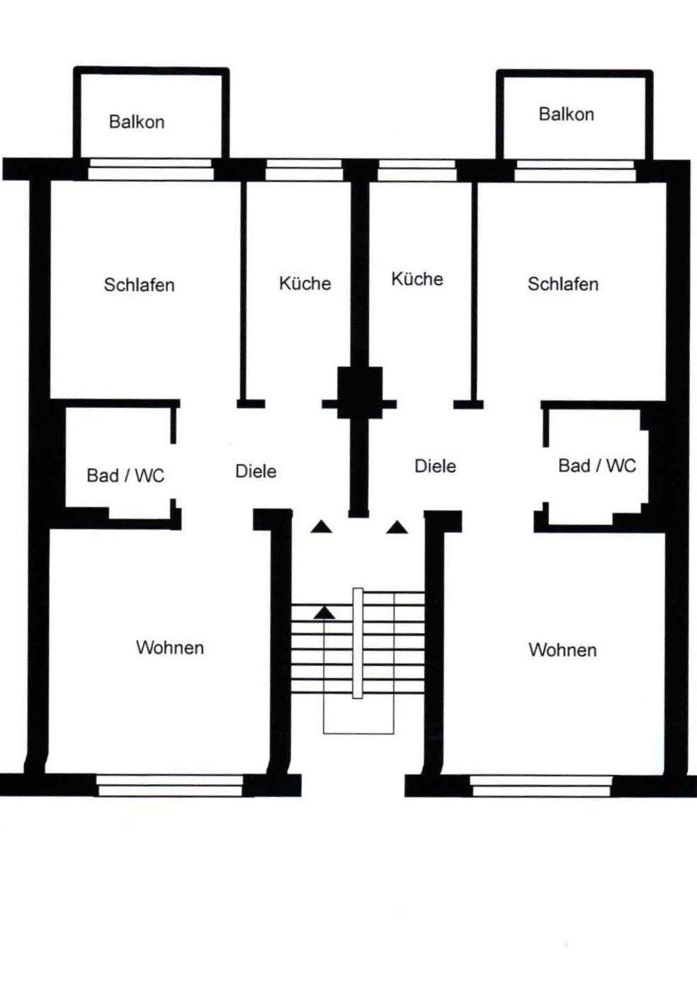 Grundriss EG bis 3. OG