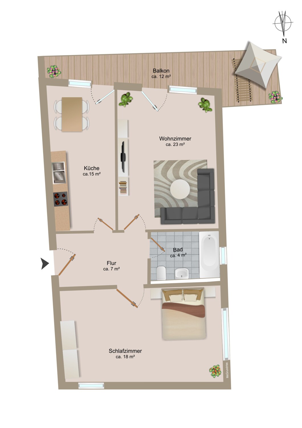 Grundriss 2. OG Grundriss 2. OG