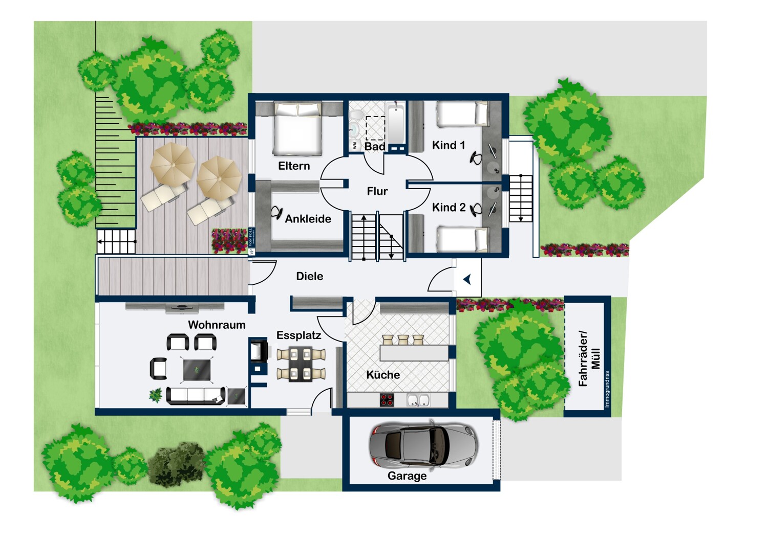 Erdgeschoss / Obergeschoss