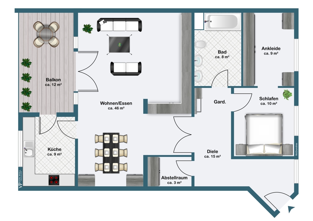 Grundriss 2. Etage