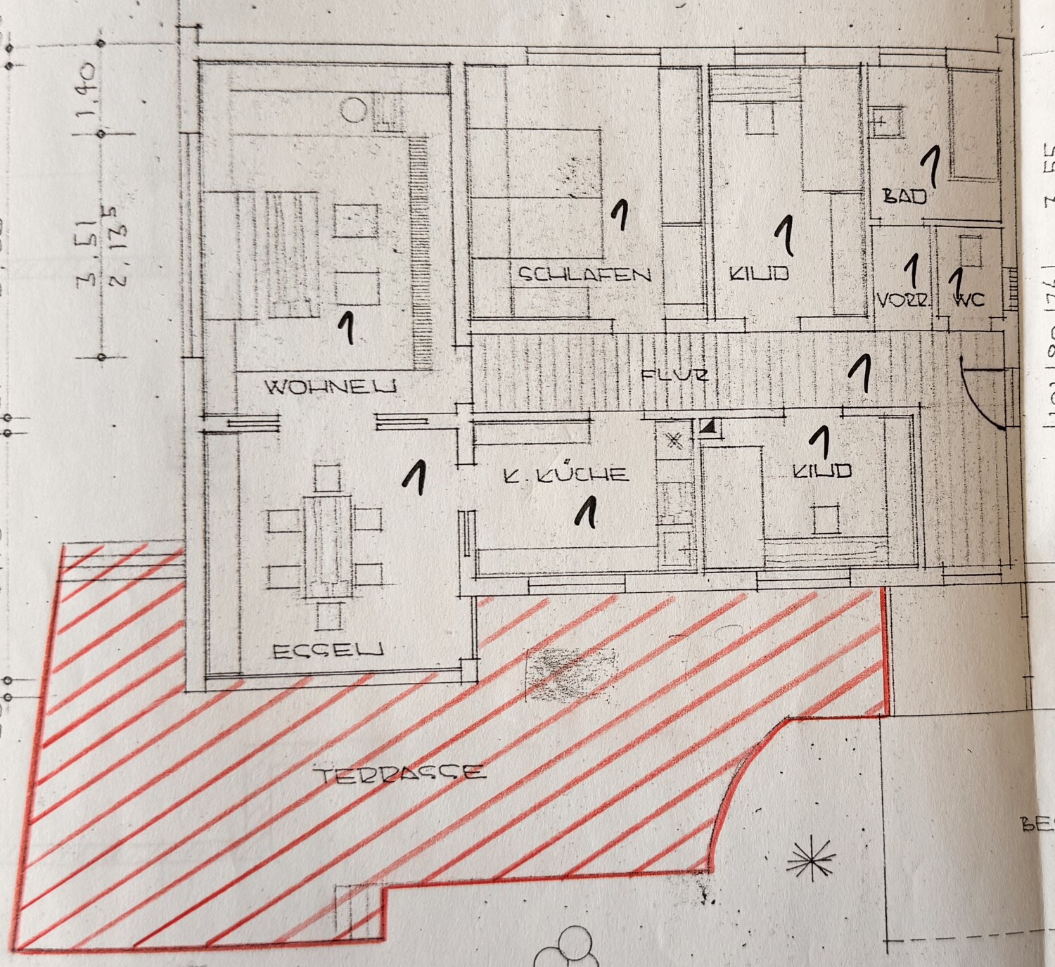 Erdgeschosswohnung zum sanieren, ideal für Handwerker