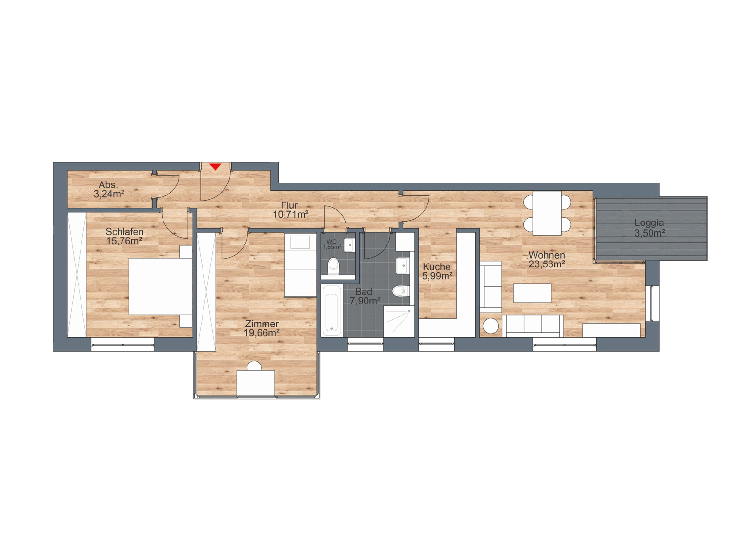 Haus 3 - WE02 (EG) Haus 3 - WE02 (EG)