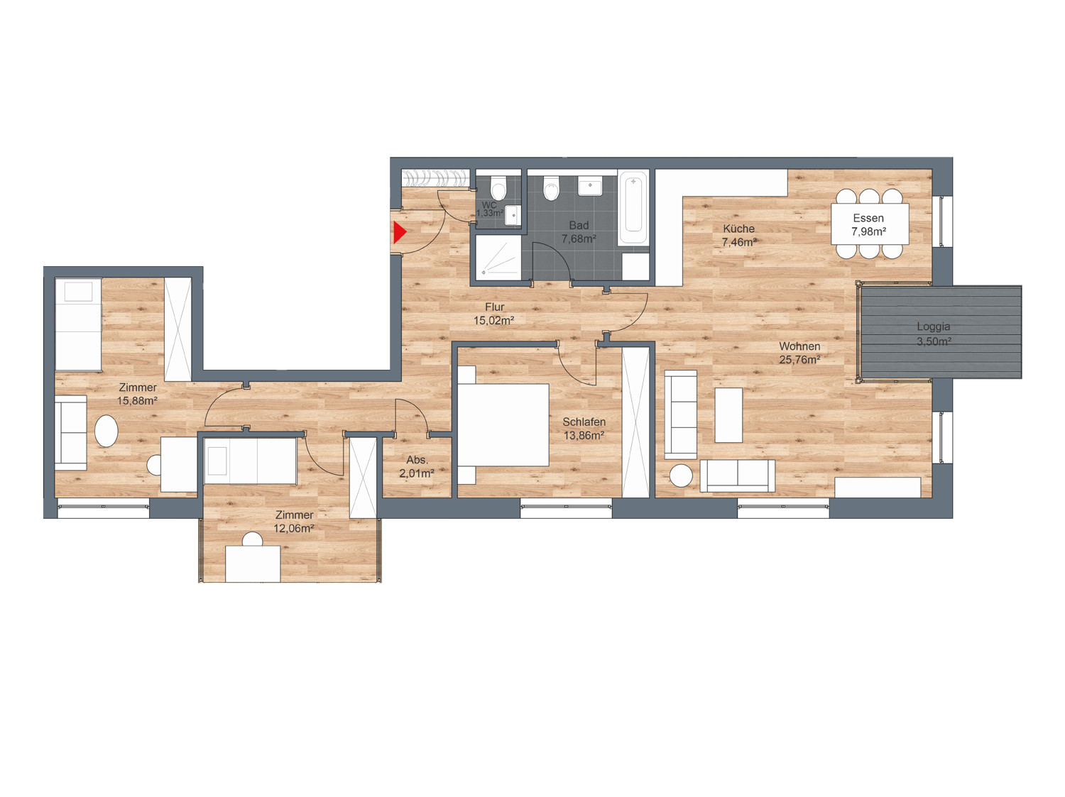 Haus 4 - WE03 (EG) Haus 4 - WE03 (EG)