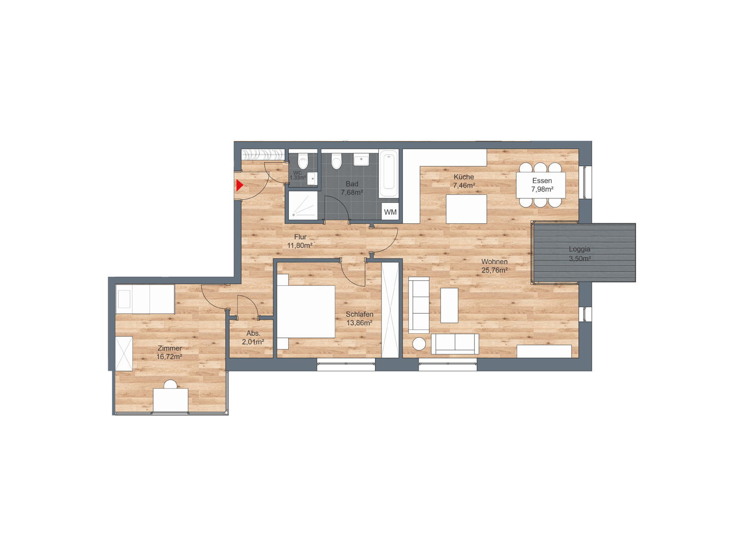 Haus 4 - WE06 (1. OG) Haus 4 - WE06 (1. OG)
