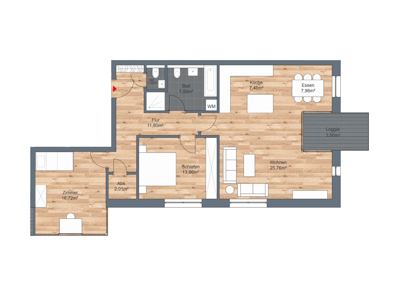 Haus 4 - WE09 (2. OG) Haus 4 - WE09 (2. OG)