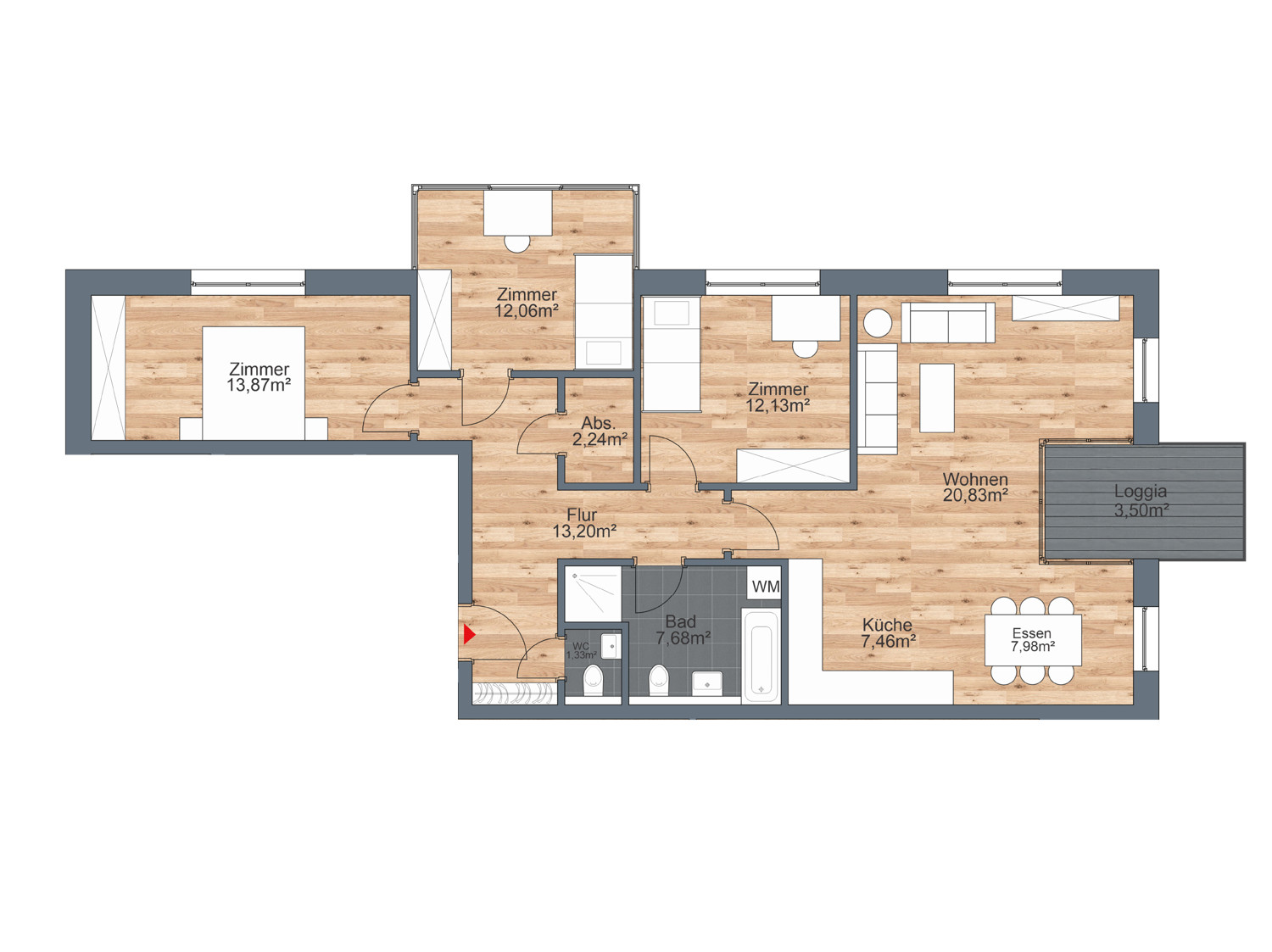 Lebensqualität direkt am Wasser I Komfortable 4-Zimmer-Wohnung mit Wasserblick in Gehlsdorf Lebensqualität direkt am Wasser I Komfortable 4-Zimmer-Wohnung mit Wasserblick in Gehlsdorf