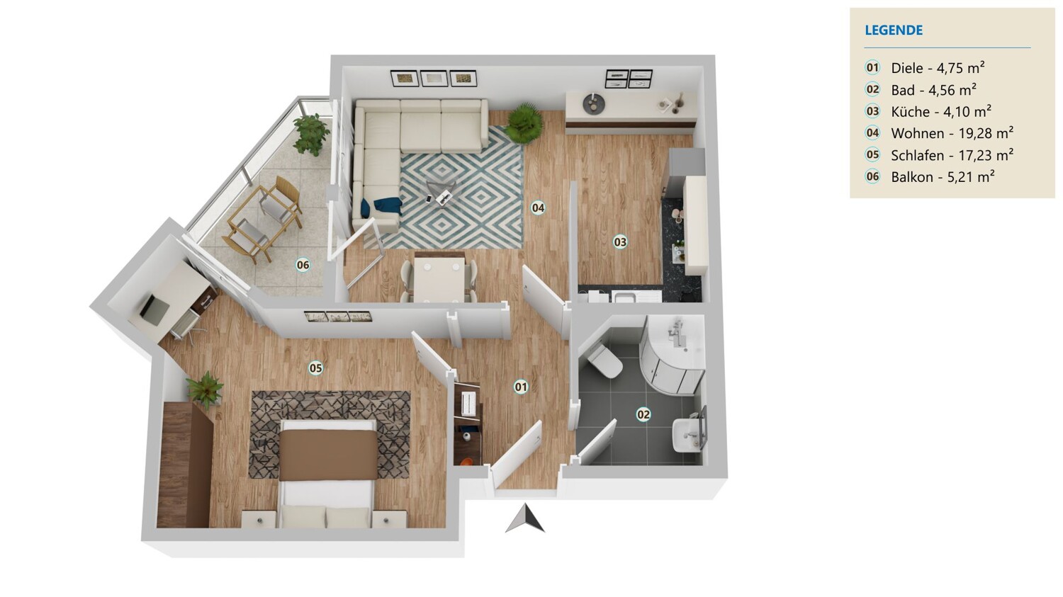 Grundriss 3D