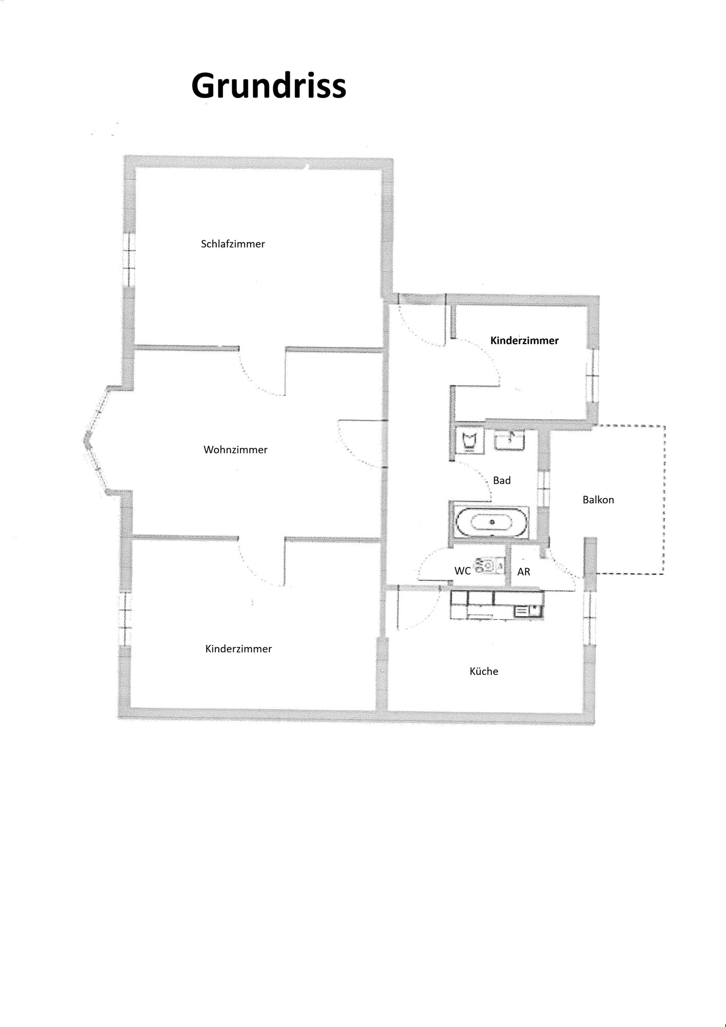 Charmante 4 Zimmer Altbauwohnung
