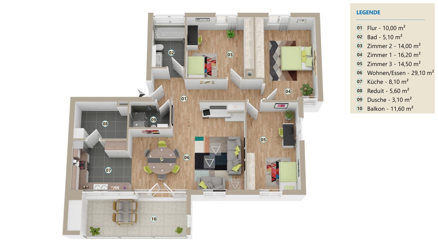 Ankommen und Wohlfühlen – ruhige Wohnung mit Balkon Ankommen und Wohlfühlen – ruhige Wohnung mit Balkon