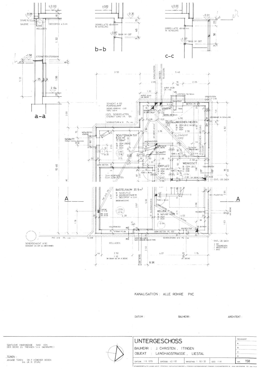 Grundriss Untergeschoss Grundriss Untergeschoss