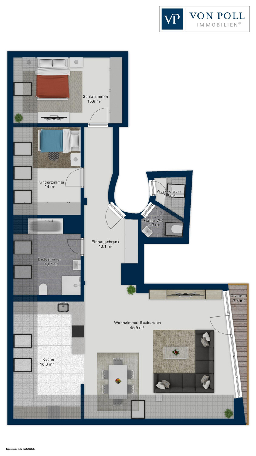 visualisierter Grundriss
