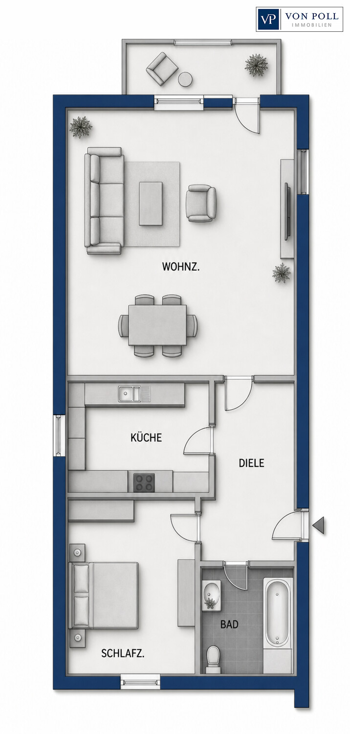 Grundriss Wohnung 24