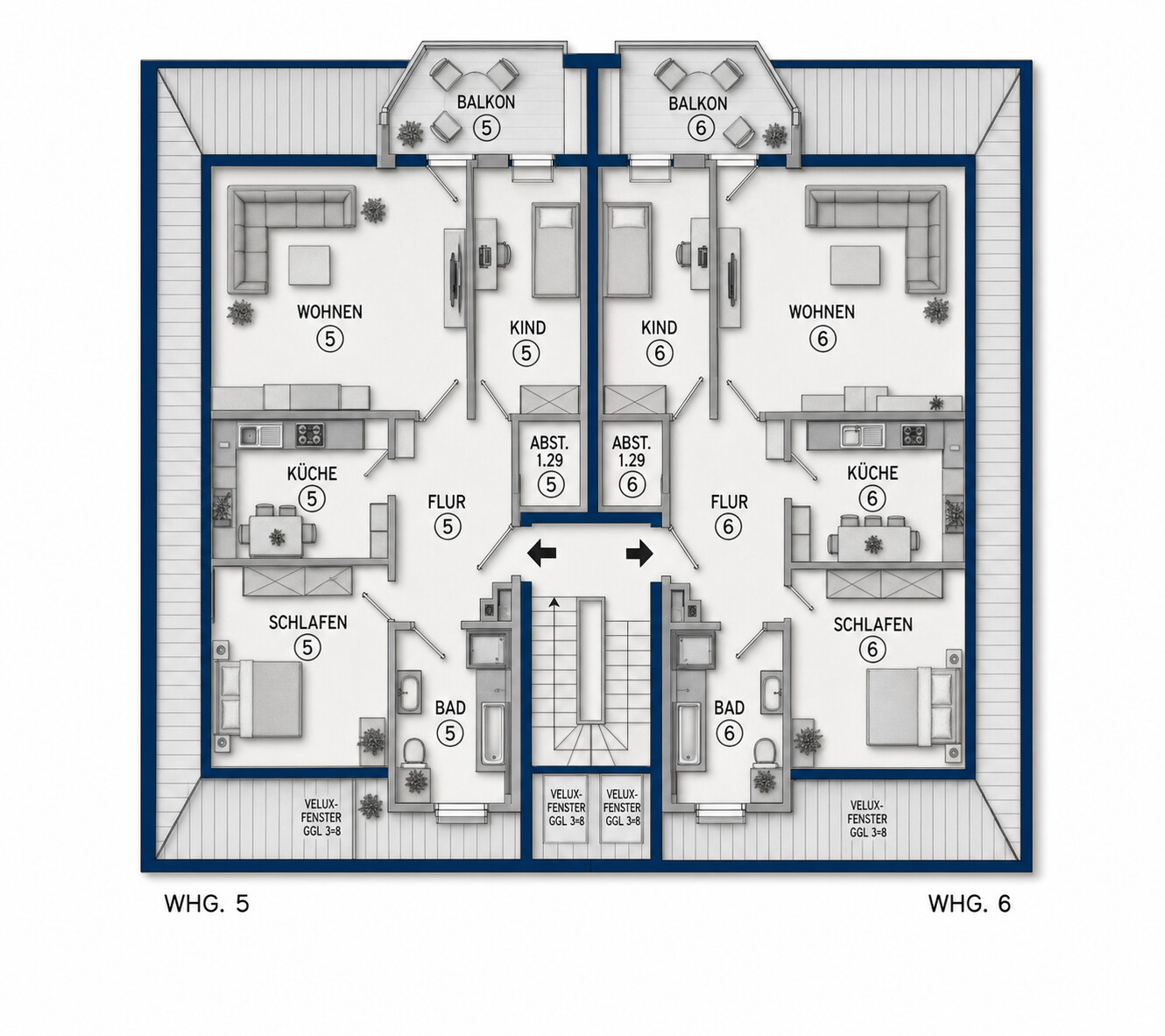 Grundriss Whg. 5