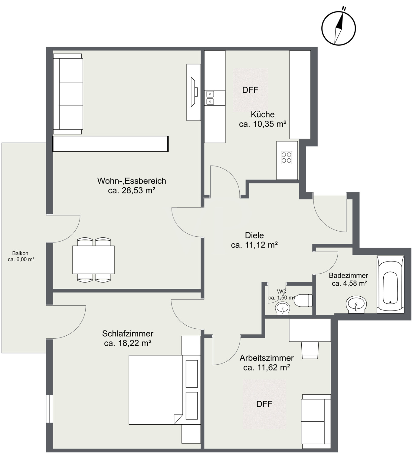 Dachgeschosswohnung
