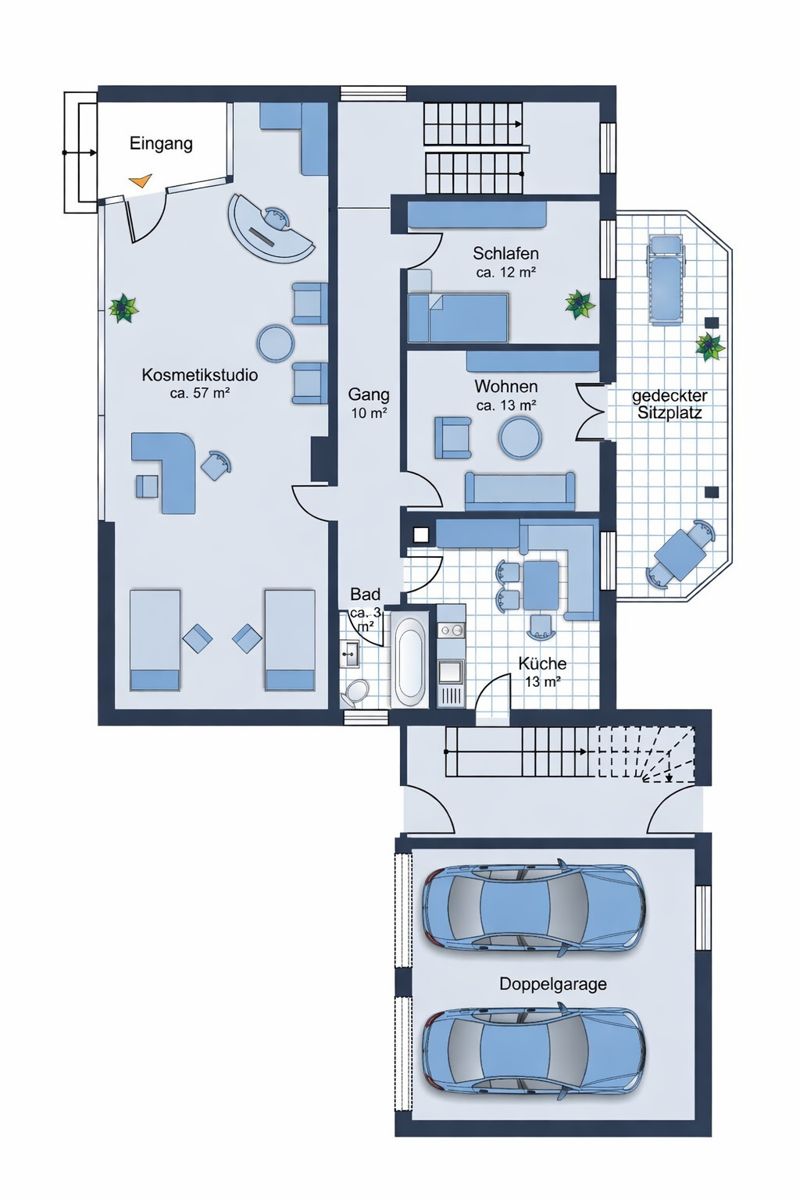 Grundriss Gewerbe, EG