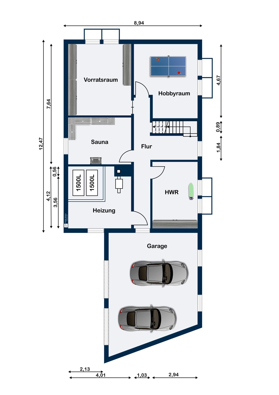 Grundriss, KG