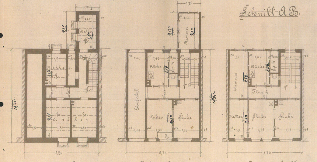 Grundriss Vorderhaus