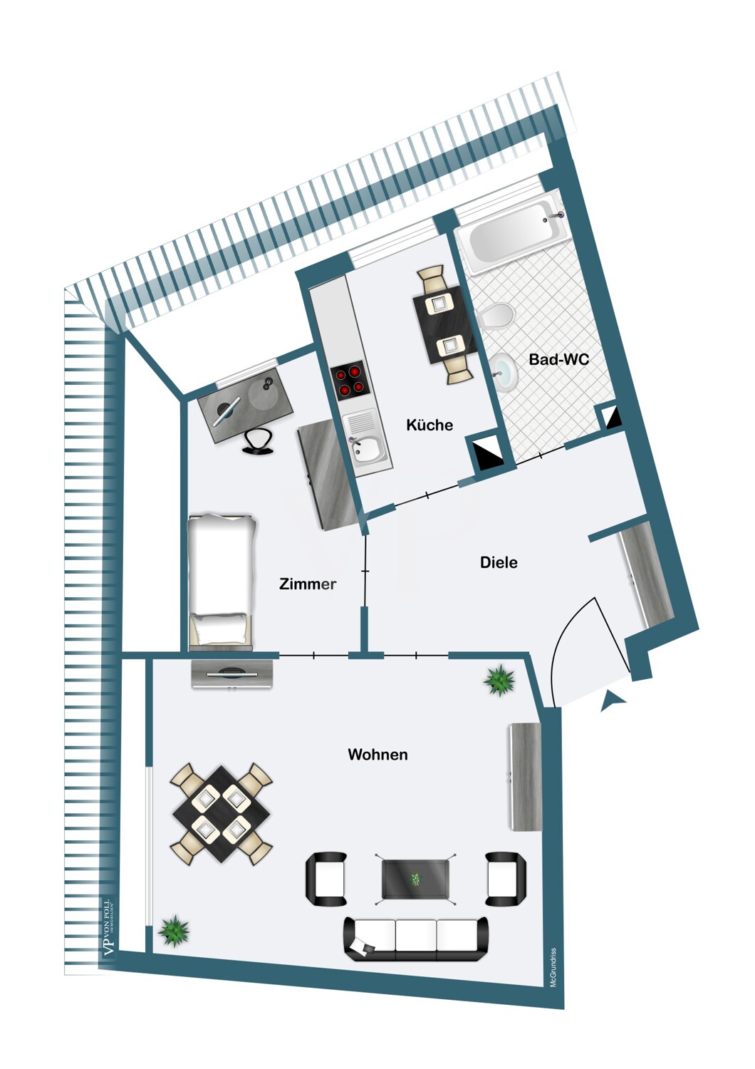 Gemütliche 2-Zimmer-Dachgeschosswohnung zur Eigennutzung oder Kapitalanlage