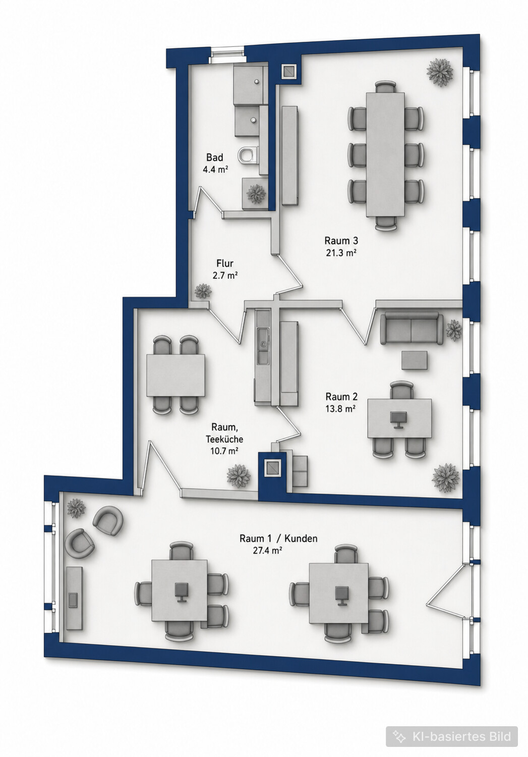 Grundriss Büro