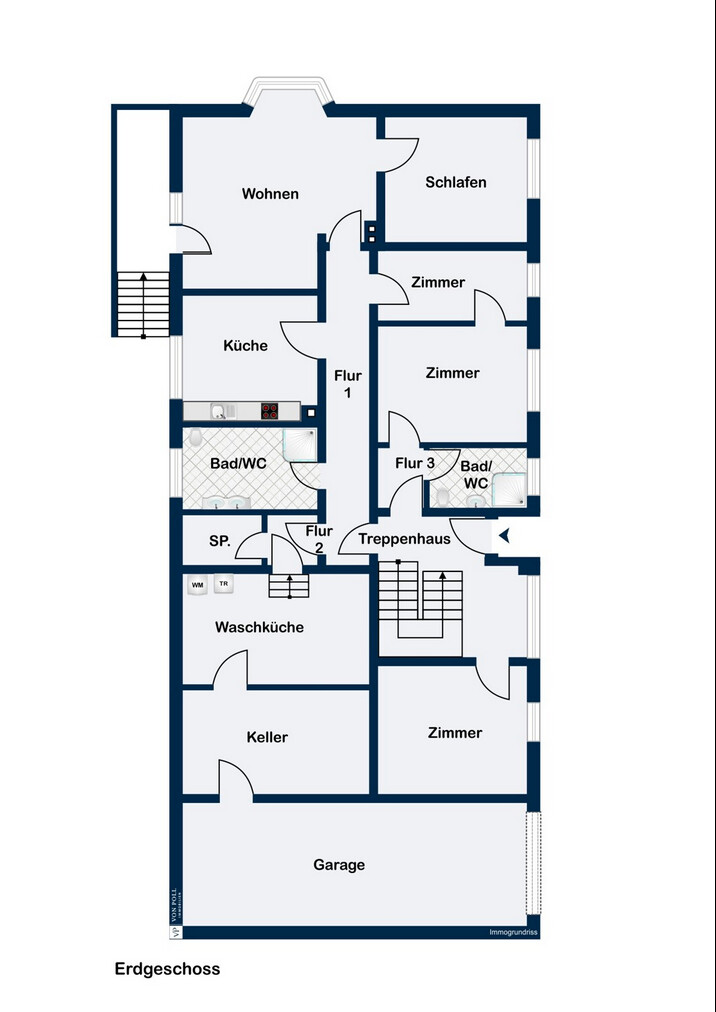 Grundriss EG Haus unten
