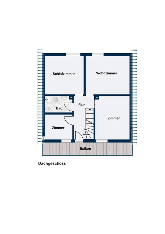 Grundriss DG Haus oben