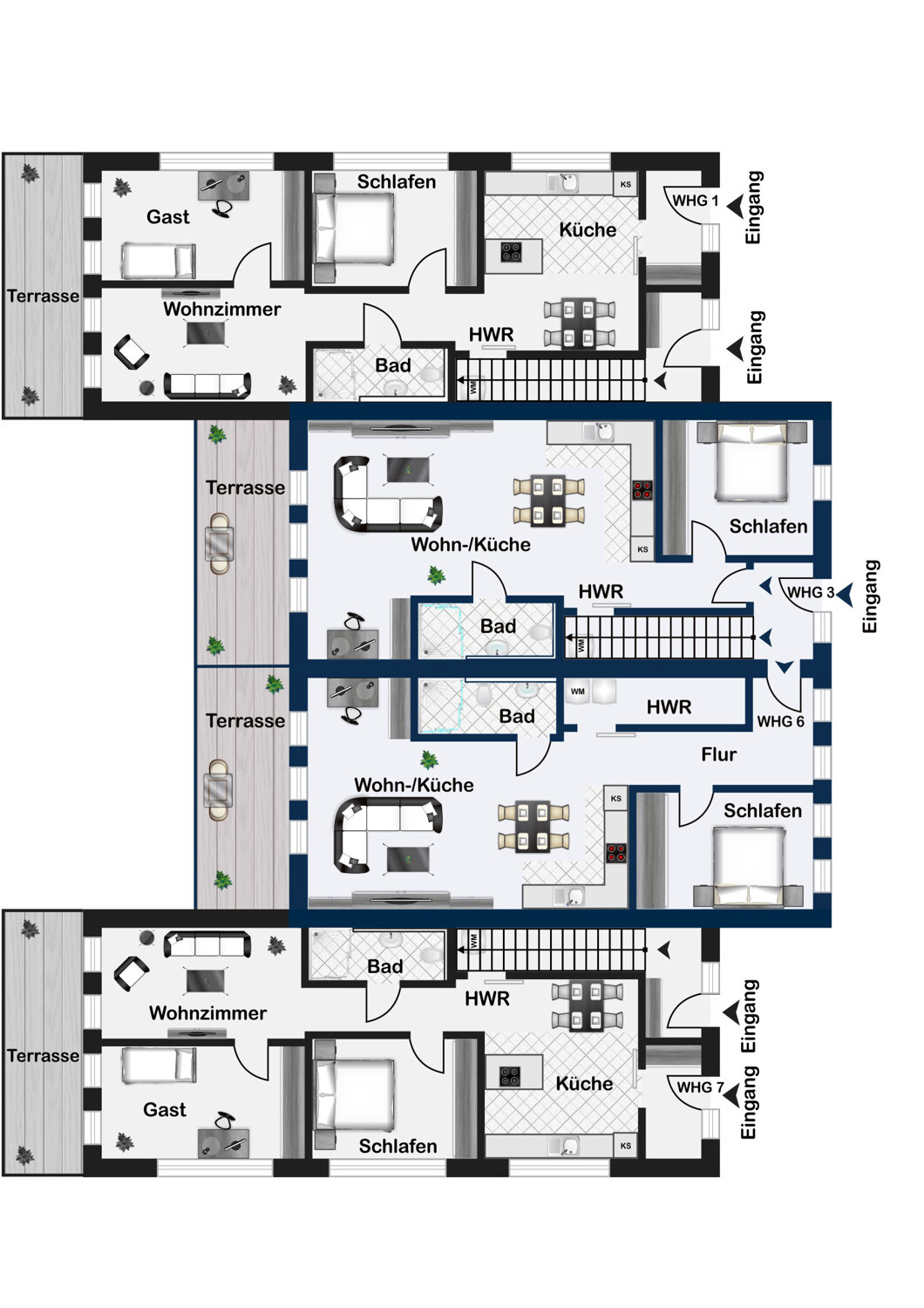 NEUBAU | KFN | Moderne 2-Zimmer-Erdgeschosswohnung mit hochwertiger Küche NEUBAU | KFN | Moderne 2-Zimmer-Erdgeschosswohnung mit hochwertiger Küche