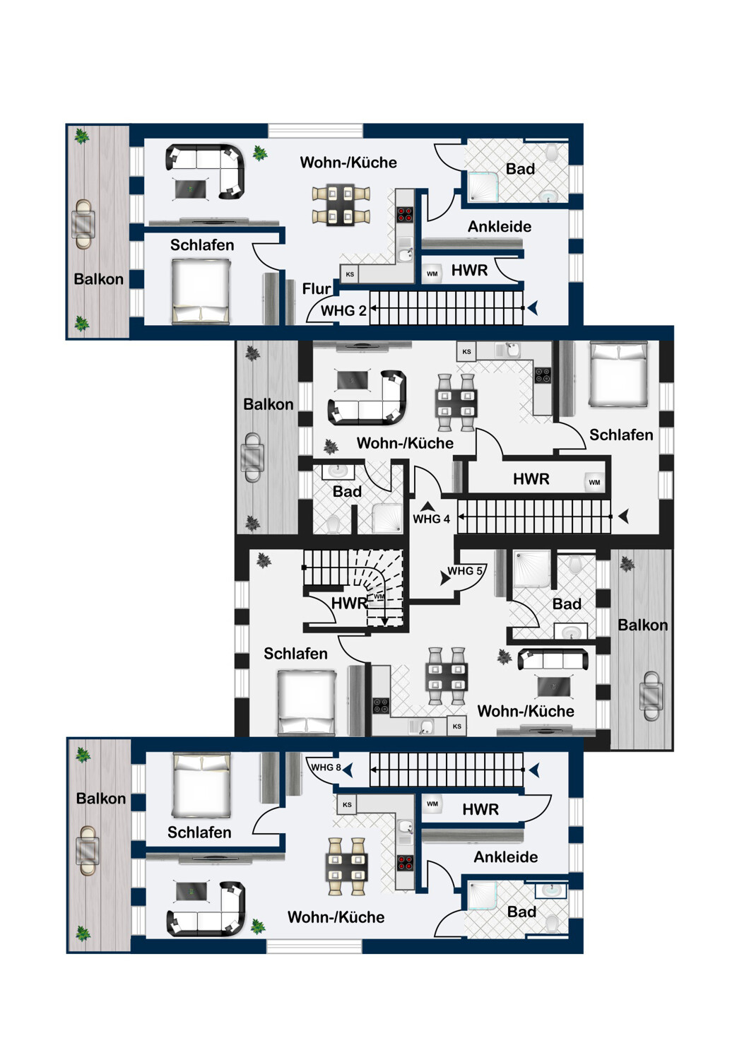 NEUBAU | KFN | Moderne 3-Zimmer-Maisonettewohnung mit Galerie und hochwertiger Küche NEUBAU | KFN | Moderne 3-Zimmer-Maisonettewohnung mit Galerie und hochwertiger Küche