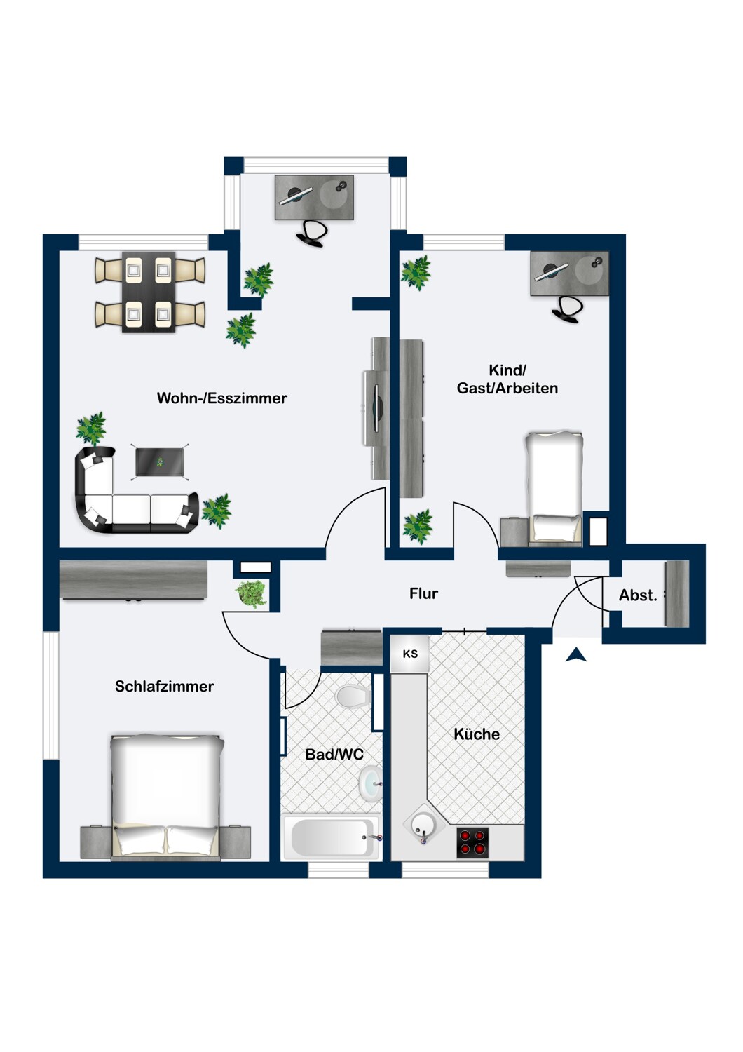 3-Zimmer-Wohnung in begehrter Wohnlage für Kapitalanleger & Selbstnutzer