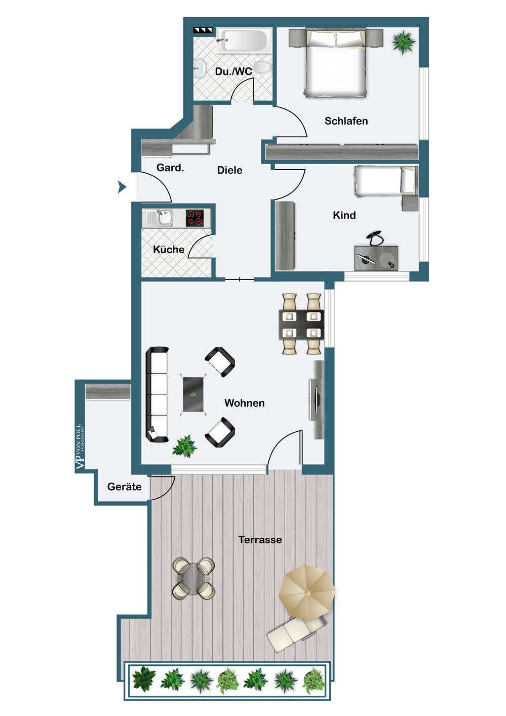 Etagenwohnung