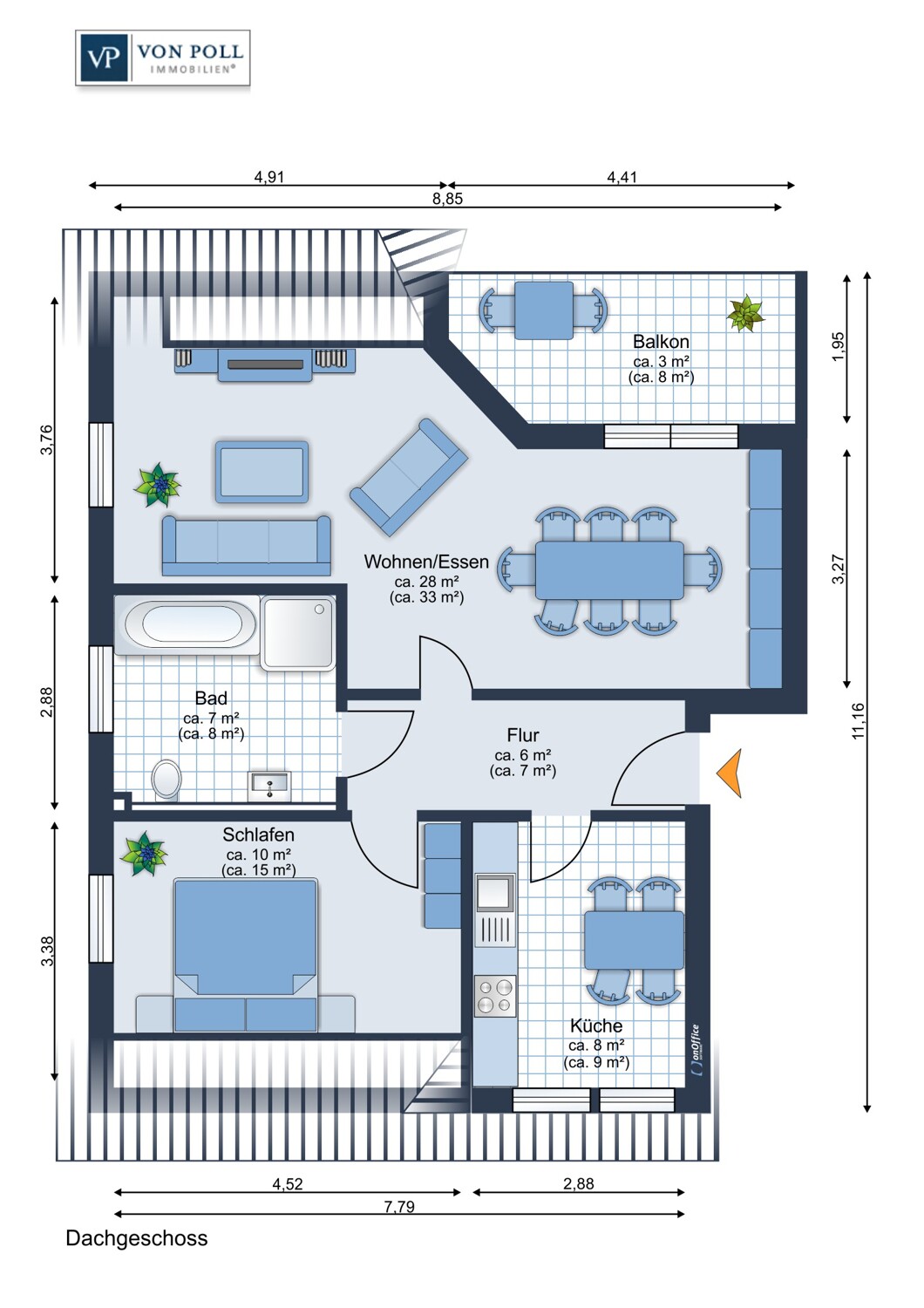 Dachgeschoss Wohnung