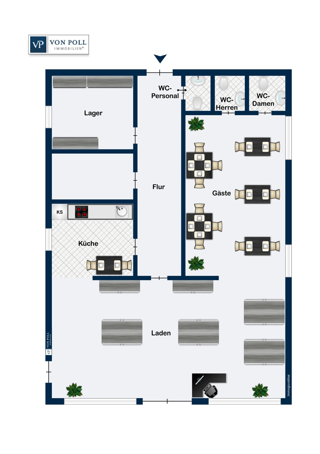 Grundriss Laden